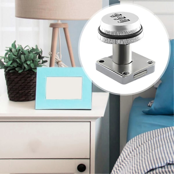 1 Set Digitalt Lösenordslås Förtjockad 3-siffrig Design Zinklegering Postlåda Låda Säkerhetsnummer Kodlås Daglig Användning Mengxi Silver