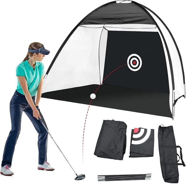 Kokoontaitettava golfverkko, golfharjoittelulaite