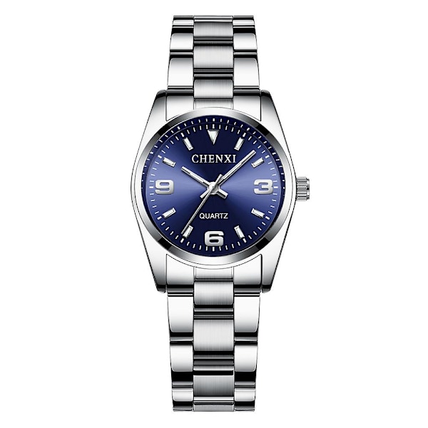 6 Färger Chenxi Märkesklocka Lyxiga Kvinnors Avslappnade Klockor Vattentät Klocka Kvinnor Mode Klänning Rhinestone Armbandsur Cx021b 003 Blue