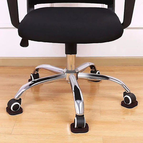 Kontorstol Hjul Stop Møbel Caster Cups Hårdttræ Gulvbeskyttere Anti Vibration Pad Stol Rullefødder Anti-slip Mat (5 Styk)