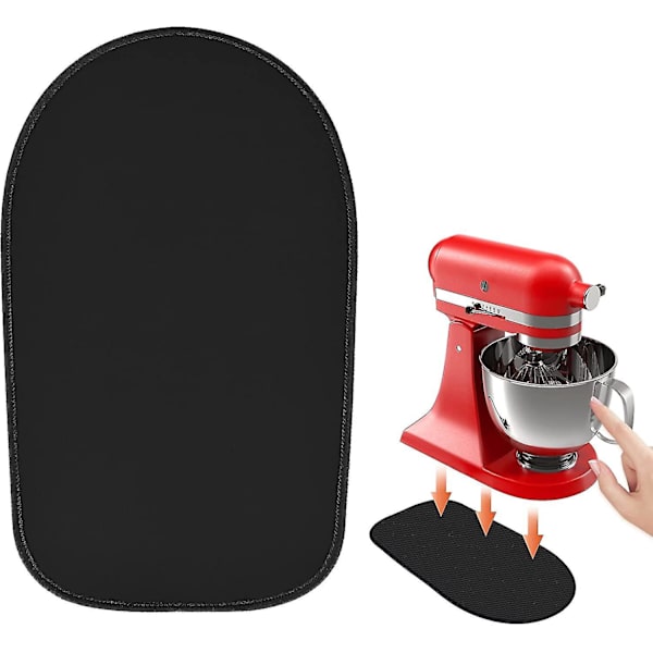 Mikserskyvematte for KitchenAid stativmikser, skyvematter for KitchenAid 4,5-5 Qt Tilt-head stativmikser Black Fit for Tilt Head 4.5-5 Quart