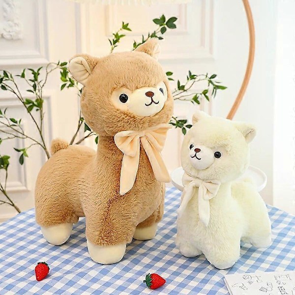 Alpakka Plysjleketøy Søt Dukke Pute Barn Bursdag Julegave Kawaii Plysjdyr Juguetes Kosedyr Envio Gratis white 25cm