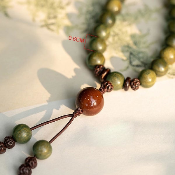 Finn ro med Yoga Meditation Bønn Buddha Beads Wrap Armbånd - Ideell for menn og kvinner Style 1 6mm