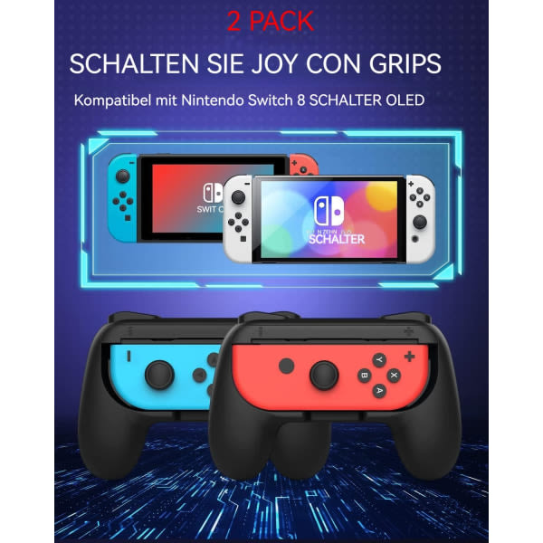 Kompatibel med Nintendo Switch JoyCon Grip Bracket Spillkontroll