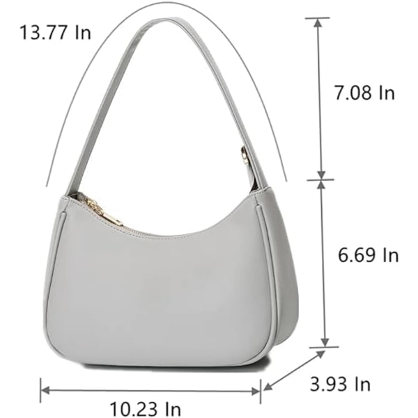 Naisten olkalaukut, käsilaukku Mini Clutch -laukku vetoketjulla gray