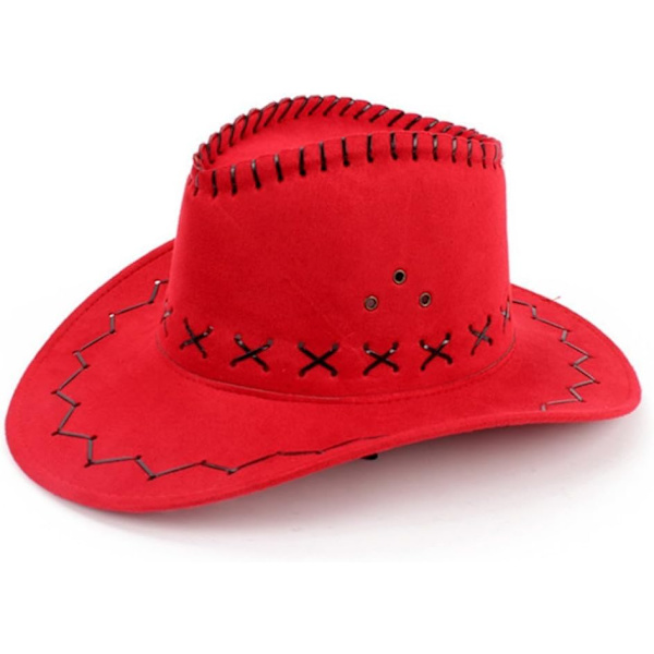 Cowboy-hattu Suede Cowboy Hat Leveälierinen Western Cowboy-hatut Aito Gunslinger Hat Huopa Cowboy-hattu Miehille Naisille