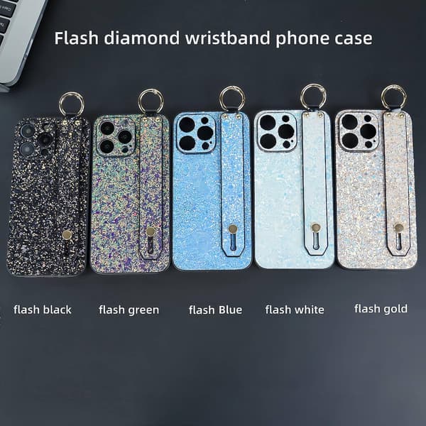 Flash Diamond -rannekoru puhelinkotelo iPhone 15:lle
