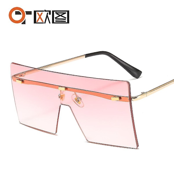 Solbriller uden stel - styk Solbriller Firkantede Lar Solbriller Fash Solbriller C5 gold frame