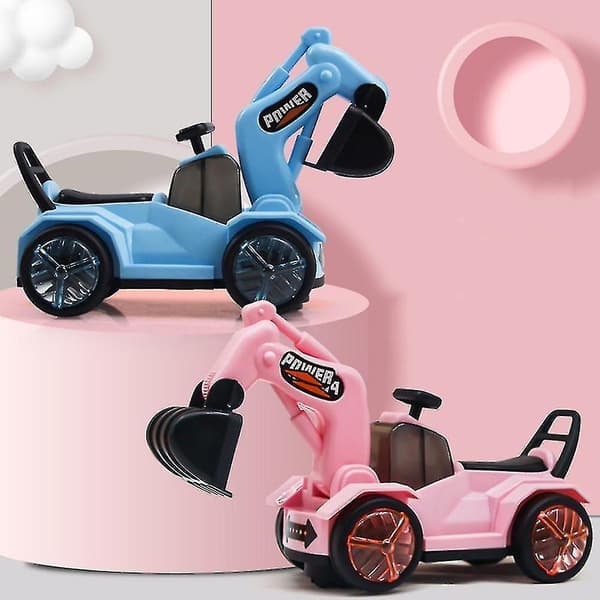 Liukuva Kaivinkone Auto Lapsille Valoilla Blue