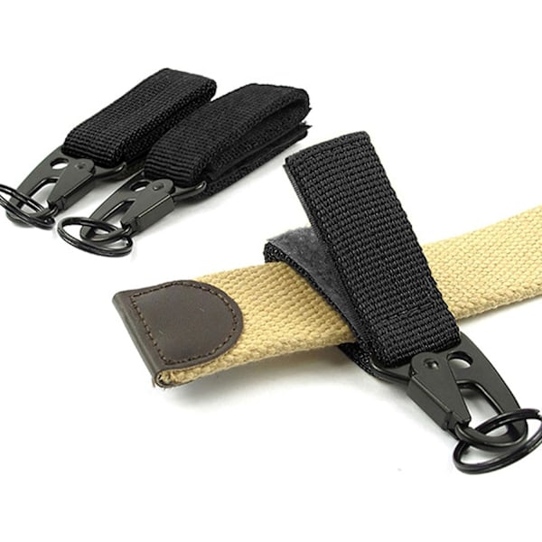 5-pakning Taktisk Utstyr Karabinkrok Hengebelte Karabinkrok Nylon Vevbånd Spenne Stroppklemme Ryggsekkbånd Nøkkelringer Henge