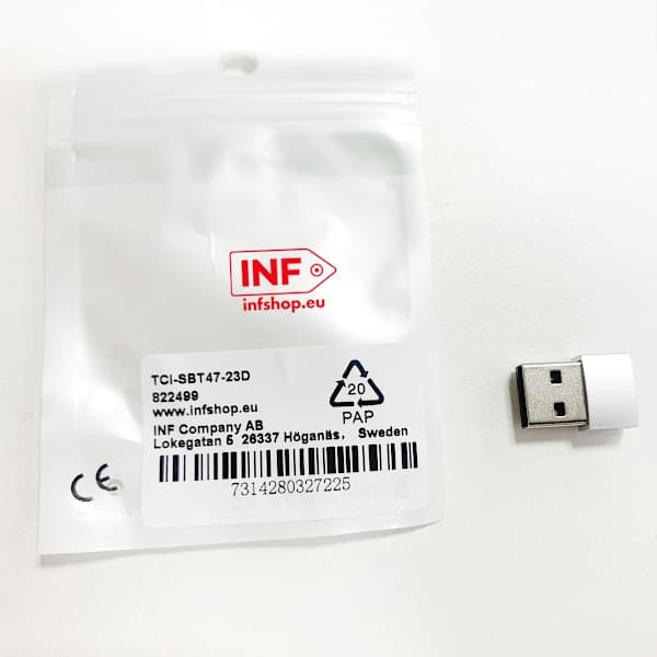 Sovitin USB-C (naaras) - USB-A 2.0 (uros) hopea