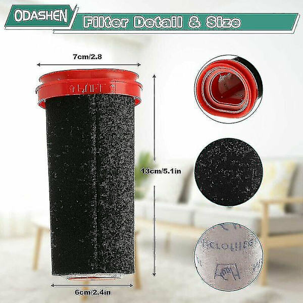 3 st 25,2 V/21,6 V Filter till Bosch Flexxo Serie 4 Sladdlösa Dammsugare Bbh32101 Bbh3zoo25 Bbh3petgb Bbh3211gb Ersätter Delnummer 12026520 T-audace