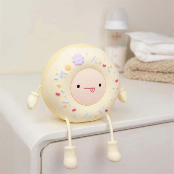 Donut Nattlys USB Soverom Telefon Atmosfære Lys LED Lys Klappelys A