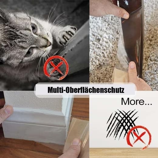 Gennemsigtig sofaprotektor mod ridsemærker, møbelbeskytter til kat og hund 30cmx500cm 30cmx500cm