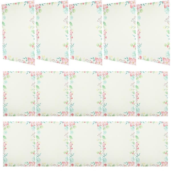 100 st Retro Skrivpapper Brevpapper Dekorativt Pappersmaterial