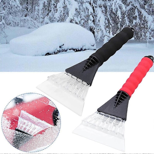 Snøskuffe for bil med gummigrep og isskrape