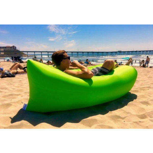 Oppustelig luftmadras / sofa strandsofa blue