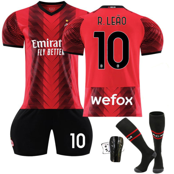 Uusi kausi 2023-24 AC Milan Home No. 9 Giroud 10 eo 11 Ibrahimovic 19 Special Olympics Jalkapallo Jersey Urheiluvaatteet L