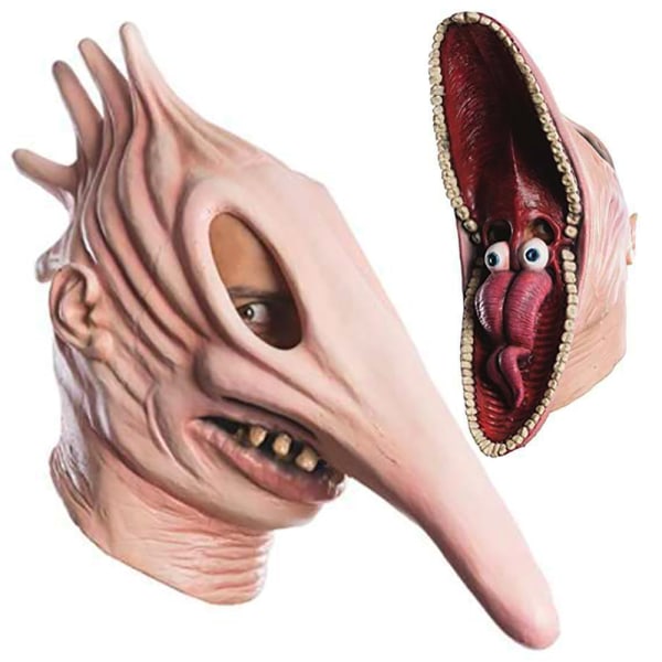 3D Halloween Demon Prajna Mask Skræmmende Cosplay Festindretning Rekvisitter A B