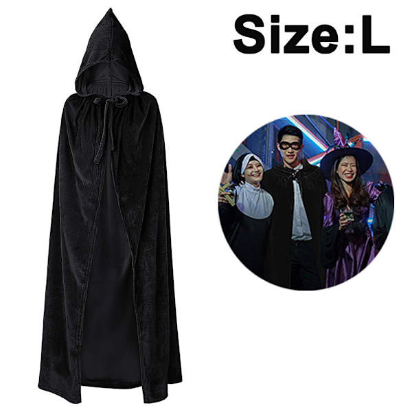 Hættekappe Unisex vuxen mantel med huva Halloween jul