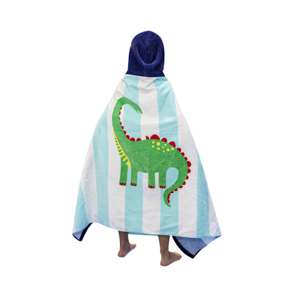 Extended Kids Bath Beach Mjuk bomull Terry Hooded Handduk Cartoon No.02