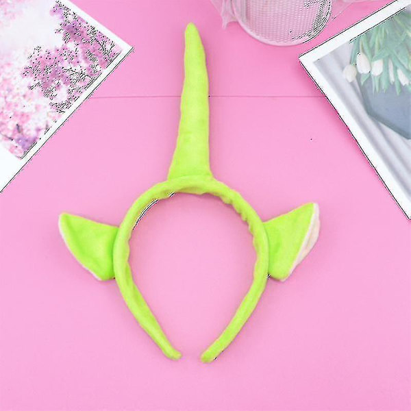 Söta Teletubbies Anime Pannband Barn Party Hoops Green Adult