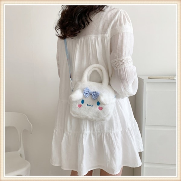 Kids Kawaii Plush Sanrio Bag Anime Cinnamoroll Plush Backpack white