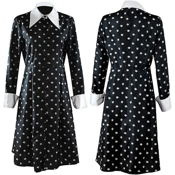 addams perhe keskiviikon mekko cosplay puku Barn 110