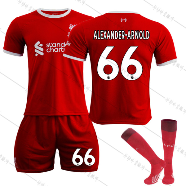 23 Liverpool Home fodboldtrøje NR 66 Alexander-Arnold trøjesæt #24