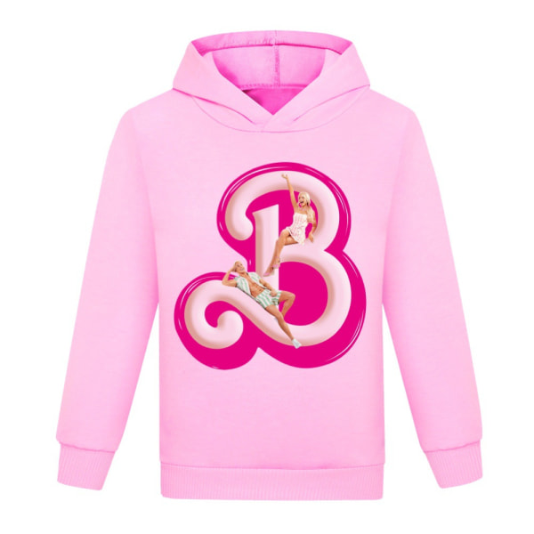 Drenge Piger Barbie Fashion Hættetrøje Børnekostume Cosplay Sweatshirt pink 130cm