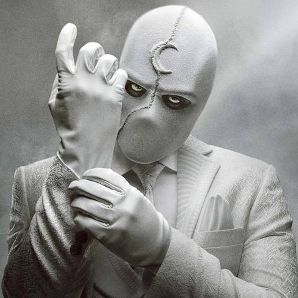 Moon Knight Cosplay Naamiaisasu Latex Casque Halloween Fête Carnaval Accessoarer