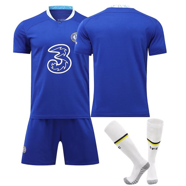 2223 Chelsea hjemmetrøje fodboldtrøje sæt fodbold uniformer dragt xl