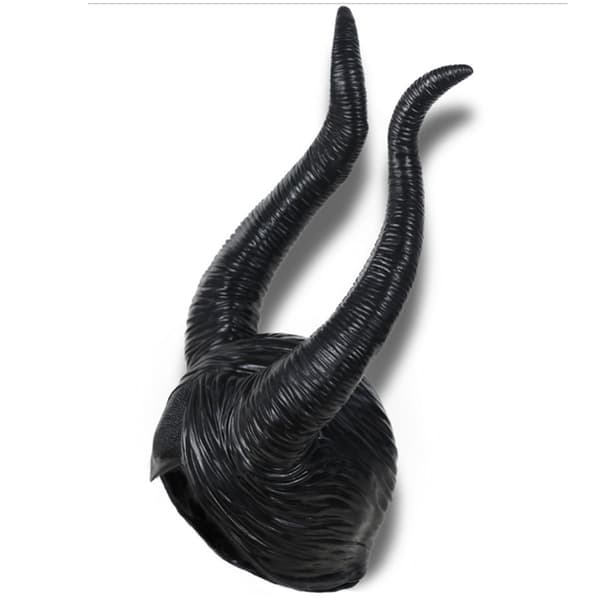 Maleficent Horror Headpiece Mask Halloween Cosplay dekorasjon