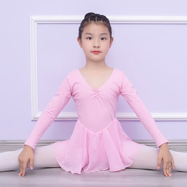 Piger Ballet Kjole Børn Gymnastik Danse Trikot Kostume Danswe