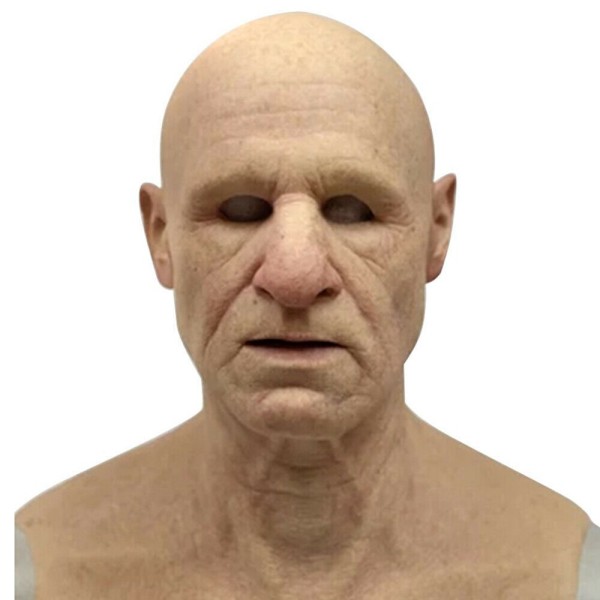 Äldre huvudbonader Skrämmande osplay Mask Halloween Accessoarer B C