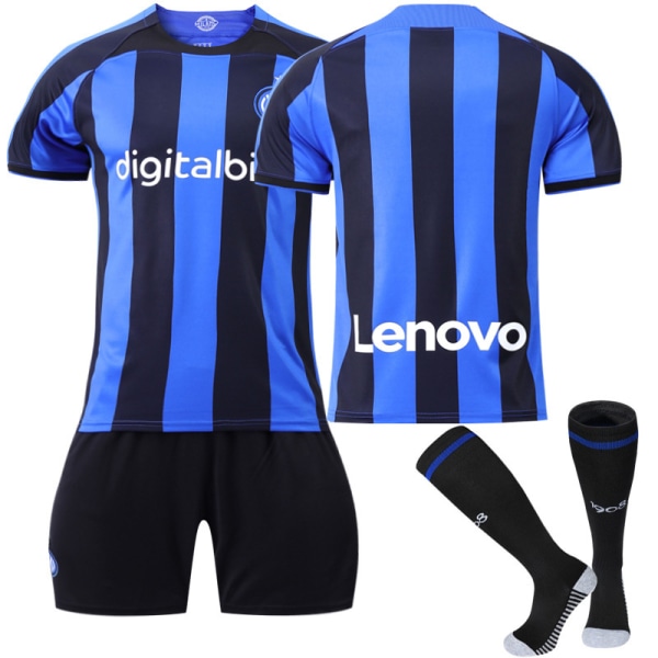 22 Inter Milan hjemmetrøye nr. ingen nummer jersey sett XS(155169cm)