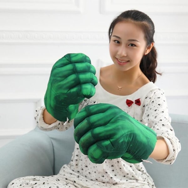 The Avengers Superheros Plysj Big Fists hansker Myk leketøy Cosplay kostymegave til barn Hulk About A Pair Of