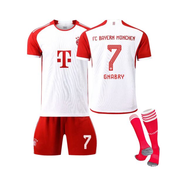 23-24 Bayern hjemmesett for voksne for barn #7 GNABRY 2XL