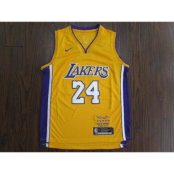 #24 Bryant # 30 Curry Basketball T-shirt Jersey Uniformer ports Tøjhold BRYANT Yellow 24 S