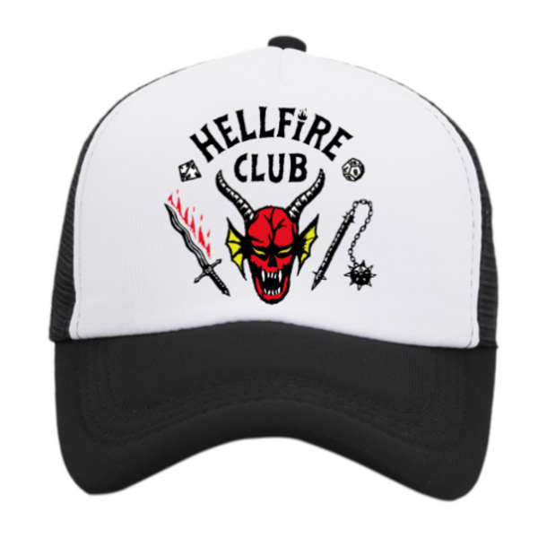 Stranger Things Säsong 4 Cosplay Hellfire Club Hat Cap Y black