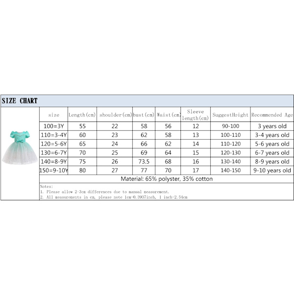 Tyylikkäät prinsessamekot Prinsessa Cosplay -asu naisille 2688 blue short sleeved 100 3Y