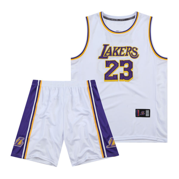 Nba James basketballtrøje nr. 6 Lakers trøjesæt white M