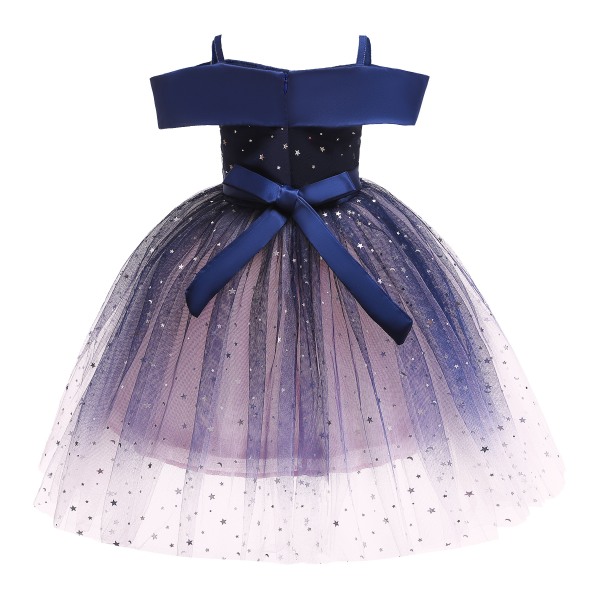 Elegant Princess Dresses Dress Princess Cosplay kostume til kvinder 8029 Blue 120 5-6Y