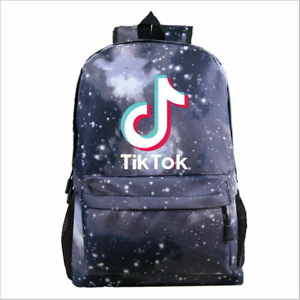 Barn Tik Tok Ryggsäck Galaxy Axelväska Pattern 2