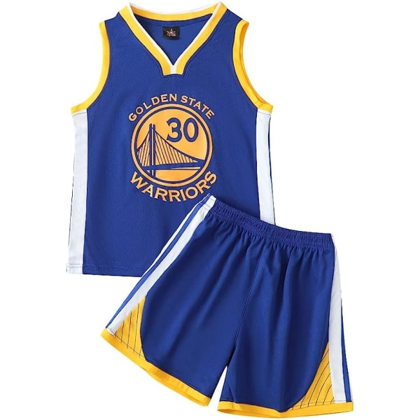 NBA Golden State Warriors Stephen Curry #30 Baskettröja Blue  cm 110