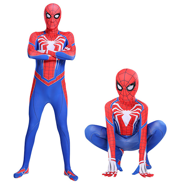 Spiderman Advanced Suit Cosplay Kostym Party Jumpsuit Passform 100CM 130CM