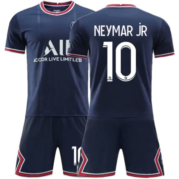 børne fodboldtrøje nr. 7 Mbappé nr. 10 Neymar 16-3XL C 30 26
