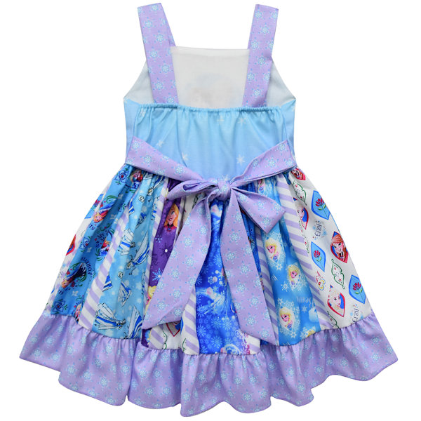 Tyttöjen prinsessa henkarimekko Frozen Cosplay -asu Halloween light blue 110cm