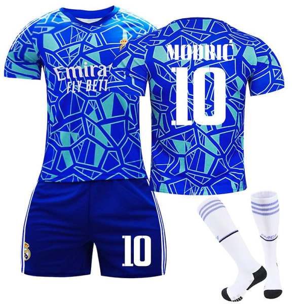 22/23 Real adrid Goalkeeper Edition Fotbollströja Set MODRIC 10 M