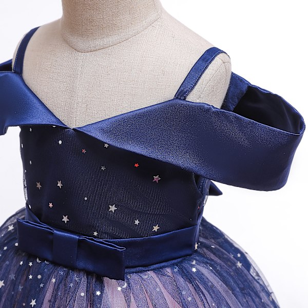 Tyylikkäät prinsessamekot Prinsessa Cosplay -asu naisille 8029 Blue 130 6-7Y